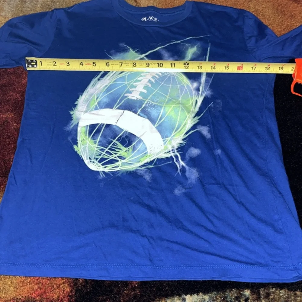 EUC Children’s Place Boy’s Football Graphic Long-Sleeved Tee - Sz XL/14